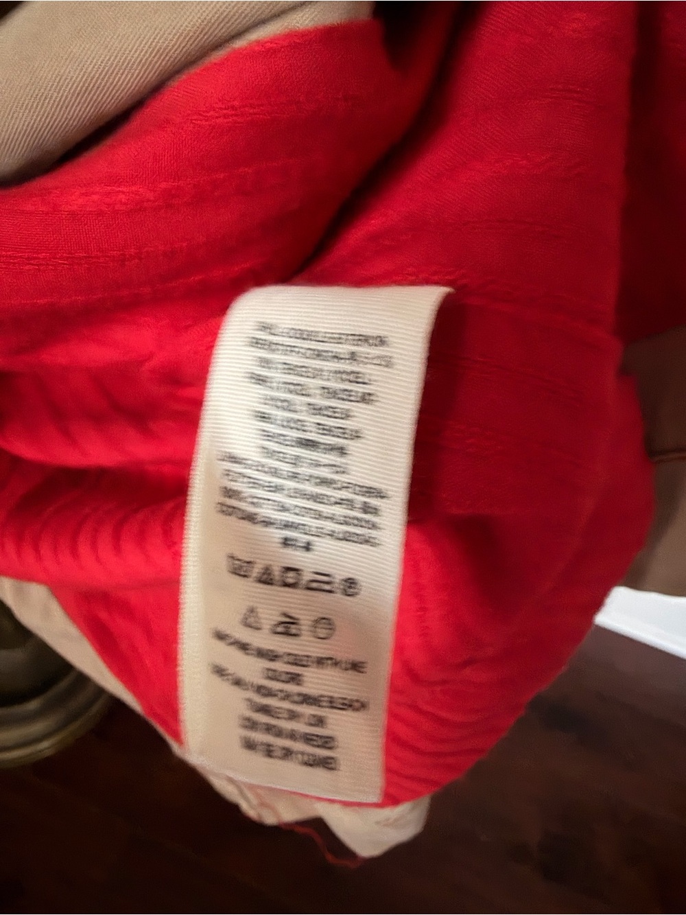 Free People Beige Trench Coat with Red Lining - Women’s Belted Trench - Picture 12 of 14